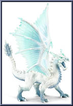 Ice Dragon from Eldrador - Creatures manufactured by Schleich [Loose]