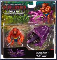 Beast Man & War Sled from Eternia Minis - Vehicles manufactured by Mattel [Front]