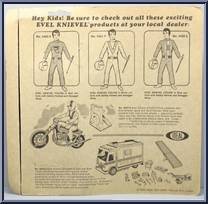 Evel Knievel (World's Most Famous Daredevil) from Evel Knievel - Basic Series manufactured by Ideal [Back]
