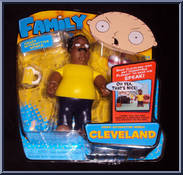 Cleveland from Family Guy - Series 1 manufactured by Playmates [Front]