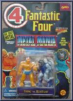 Thing vs. Blastaar from Fantastic Four - Metal Mania manufactured by Toy Biz [Front]