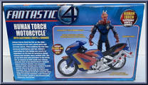 Human Torch Motorcycle from Fantastic Four - Movie - Vehicles manufactured by Toy Biz [Back]