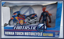Human Torch Motorcycle from Fantastic Four - Movie - Vehicles manufactured by Toy Biz [Front]