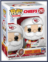 Chiefs Santa from Football - Holiday Pop! manufactured by Funko [Front]