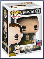 Drew Brees (Throwback Jersey) from Football - Pop! Vinyl Figures manufactured by Funko [Front]
