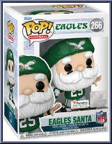 Eagles Santa (Throwing) from Football - Holiday Pop! manufactured by Funko [Front]