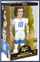 Justin Herbert (White Jersey) (Chargers) from Football - Vinyl Gold - 12" Scale manufactured by Funko [Front]