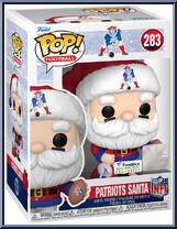 Patriots Santa from Football - Holiday Pop! manufactured by Funko [Front]