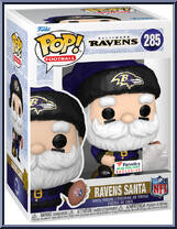 Ravens Santa from Football - Holiday Pop! manufactured by Funko [Front]