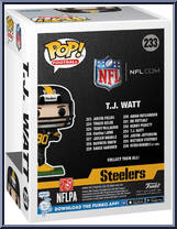 T.J. Watt (Steelers) from Football - Pop! Vinyl Figures manufactured by Funko [Back]