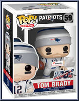 Tom Brady (White Uniform) (Patriots) from Football - Pop! Vinyl Figures manufactured by Funko [Front]