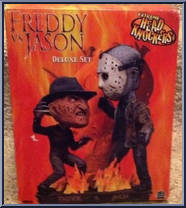 Freddy vs. Jason (Deluxe) from Freddy vs. Jason - Head Knockers manufactured by Neca [Front]