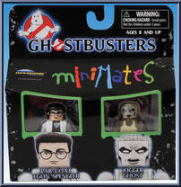 Egon Spengler (Lab Coat) / Jogger Ghost from Ghostbusters - Minimates - Toys R Us - Series 2 manufactured by Diamond Select [Front]