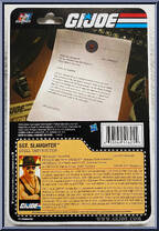Sgt. Slaughter (Black Shirt) from G.I. Joe - 25th Anniversary - Exclusives manufactured by Hasbro [Back]