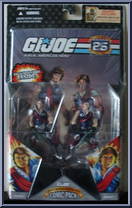 Tomax / Xamot from G.I. Joe - 25th Anniversary - Comic 2-Packs - Wave  3 manufactured by Hasbro [Front]