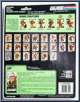 Law & Order from G.I. Joe - Classic Collection - Sonic Fighters manufactured by Hasbro [Back]
