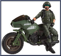 Alvin "Breaker" Kibbey with Ram Cycle from G.I. Joe - Classified - Cobra Island manufactured by Hasbro [Loose]