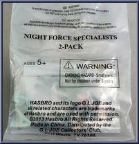 Night Force Specialists 2-Pack Action Figure