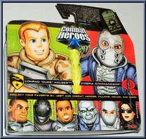 Conrad "Duke" Hauser / Cobra Commander from G.I. Joe - Combat Heroes - Movie - Wave 1 manufactured by Hasbro [Back]