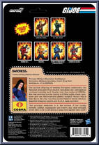 Baroness (Animated) from G.I. Joe - ReAction Figures manufactured by Super7 [Back]