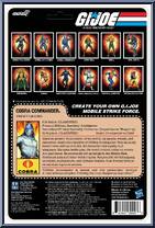 Cobra Commander (Arctic) (Cartoon) from G.I. Joe - ReAction + manufactured by Super7 [Back]