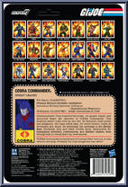 Cobra Commander (Toy Colors) from G.I. Joe - ReAction Figures manufactured by Super7 [Back]