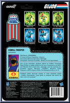 Cobra Trooper (Glow Patrol) from G.I. Joe - ReAction Figures manufactured by Super7 [Back]