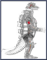 Mechagodzilla (Clear) from Godzilla - Toho Super Cyborg manufactured by Super7 [Loose]