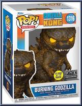 Burning Godzilla (Glows in the Dark) from Godzilla vs Kong - Pop! Vinyl Figures manufactured by Funko [Front]
