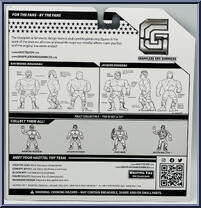 Jacques Rougeau / Raymond Rougeau from Grapplers & Gimmicks - Basic Series manufactured by Hasttel Toy [Back]