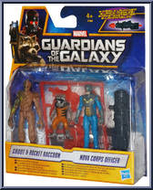 Groot / Rocket Raccoon / Nova Corps Officer Action Figure