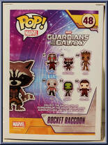 Rocket Raccoon (Flocked) from Guardians of the Galaxy - Pop! Vinyl Figures manufactured by Funko [Back]