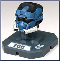 CQB (Blue) / Rogue (Blue) / EOD (Blue) from Halo 3 - Helmets - Series 2 manufactured by McFarlane [Loose]