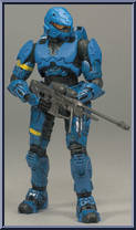 Spartan Rogue (Blue) from Halo 3 - Series 7 manufactured by McFarlane [Loose]