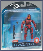 Spartan Soldier CQB (Red) (Mass) from Halo 3 - Series 2 - Multiplayer manufactured by McFarlane [Front]