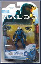 Spartan Soldier Hayabusa (Blue) from Halo 3 - Series 4 - Equipment Edition manufactured by McFarlane [Front]
