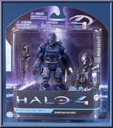 Spartan Soldier (Blue) from Halo 4 - Series 1 manufactured by McFarlane [Front]
