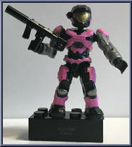 Air Assault Spartan (Pink) from Halo - Blind Bags - Series  5 manufactured by Mega Bloks [Loose]