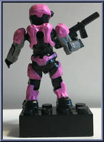 Air Assault Spartan (Pink) from Halo - Blind Bags - Series  5 manufactured by Mega Bloks [Loose]