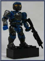 UNSC Marine (Cobalt) from Halo - Blind Bags - Series  5 manufactured by Mega Bloks [Loose]