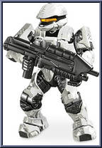 UNSC Spartan Scout (White) from Halo - Blind Bags - Series  7 manufactured by Mega Bloks [Loose]