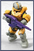 Yellow Spartan Gungnir from Halo - Blind Bags - Series 12 - Halo Infinite 1 manufactured by Mega Bloks [Loose]