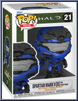 Spartan Mark V [B] (with Energy Sword) (Blue Sword) from Halo - Pop! Vinyl Figures manufactured by Funko [Front]