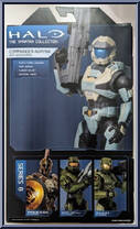 Commander Agryna from Halo Infinite - Series 8 - Spartan Collection manufactured by Jazwares [Back]