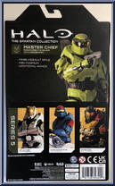 Master Chief (Combat Evolved) from Halo Infinite - Series 5 - Spartan Collection manufactured by Jazwares [Back]