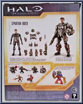 Spartan Buck (Imperial Grunt) from Halo - Wave 2 manufactured by Mattel [Back]
