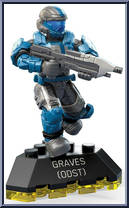 Graves (ODST) from Halo - Series  9 manufactured by Mega Bloks [Loose]