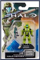 Spartan Defender from Halo - Series  1 - Halo Heroes manufactured by Mega Bloks [Front]
