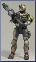 Spartan Gungnir Custom (Male / Olive / Tan) from Halo Reach - Series 5 manufactured by McFarlane [Loose]