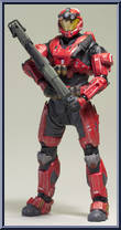 Spartan Operator (Male / Team Red) from Halo Reach - Series 5 manufactured by McFarlane [Loose]
